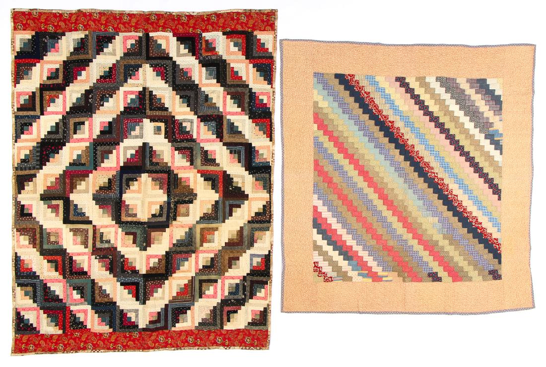 2 Antique American Folk Art Quilts (1 of 7)