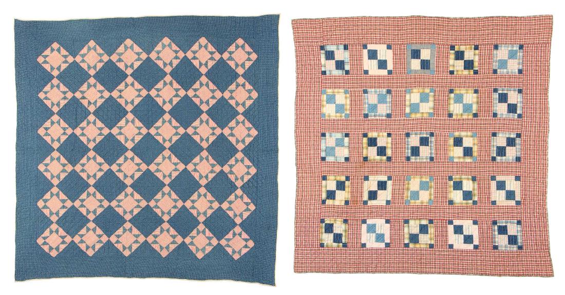 2 Antique American Folk Art Quilts (1 of 9)