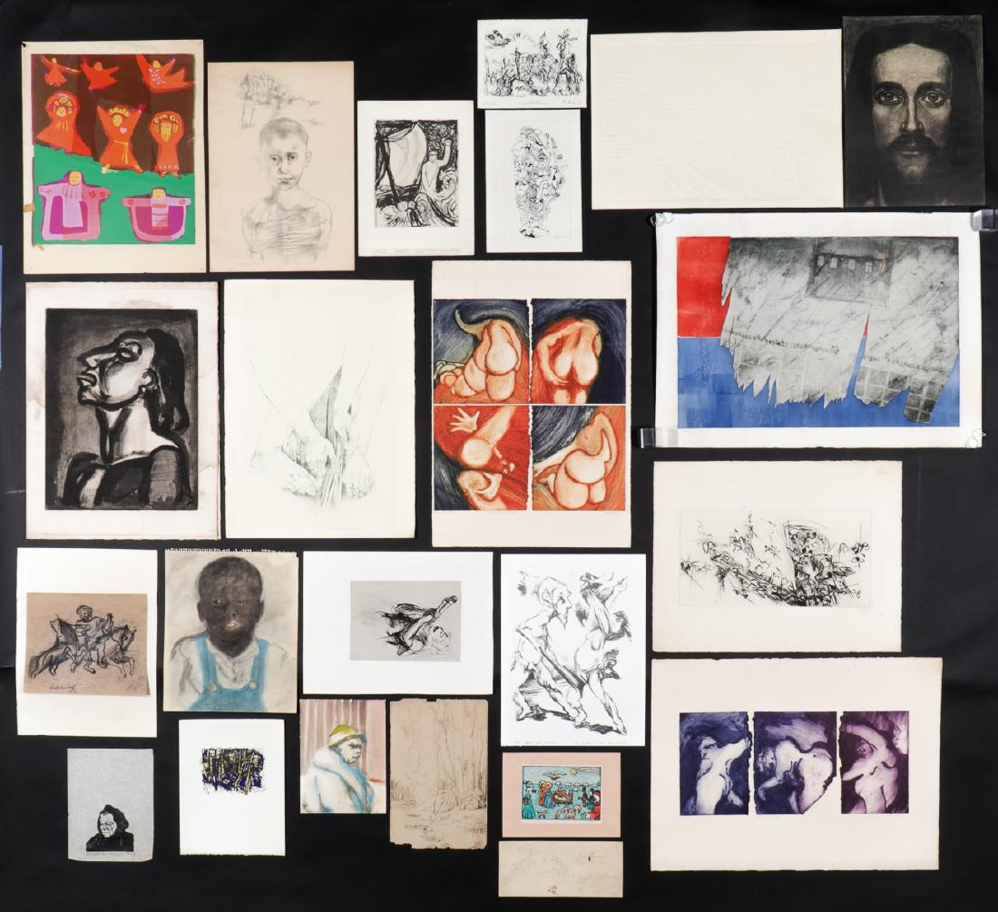 Group of 23 Mid-Century Artworks (1 of 10)