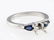 Platinum Diamond and Blue Sapphire Engagement Ring - 3