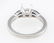 Platinum Diamond and Blue Sapphire Engagement Ring - 4