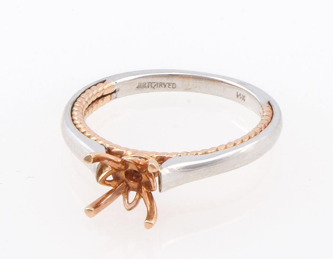 Artcarved 14kt two tone rose and white gold Engagement (1 of 3)