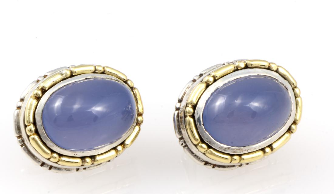 Ladies Two Tone Sterling Silver And 18kt Yellow Gold (1 of 2)