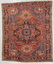 Antique Heriz Rug, Persia: 9'4'' x 11'5''