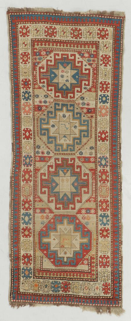 Antique Kazak Rug, Caucasus: 3'3'' x 8'5'' (1 of 6)