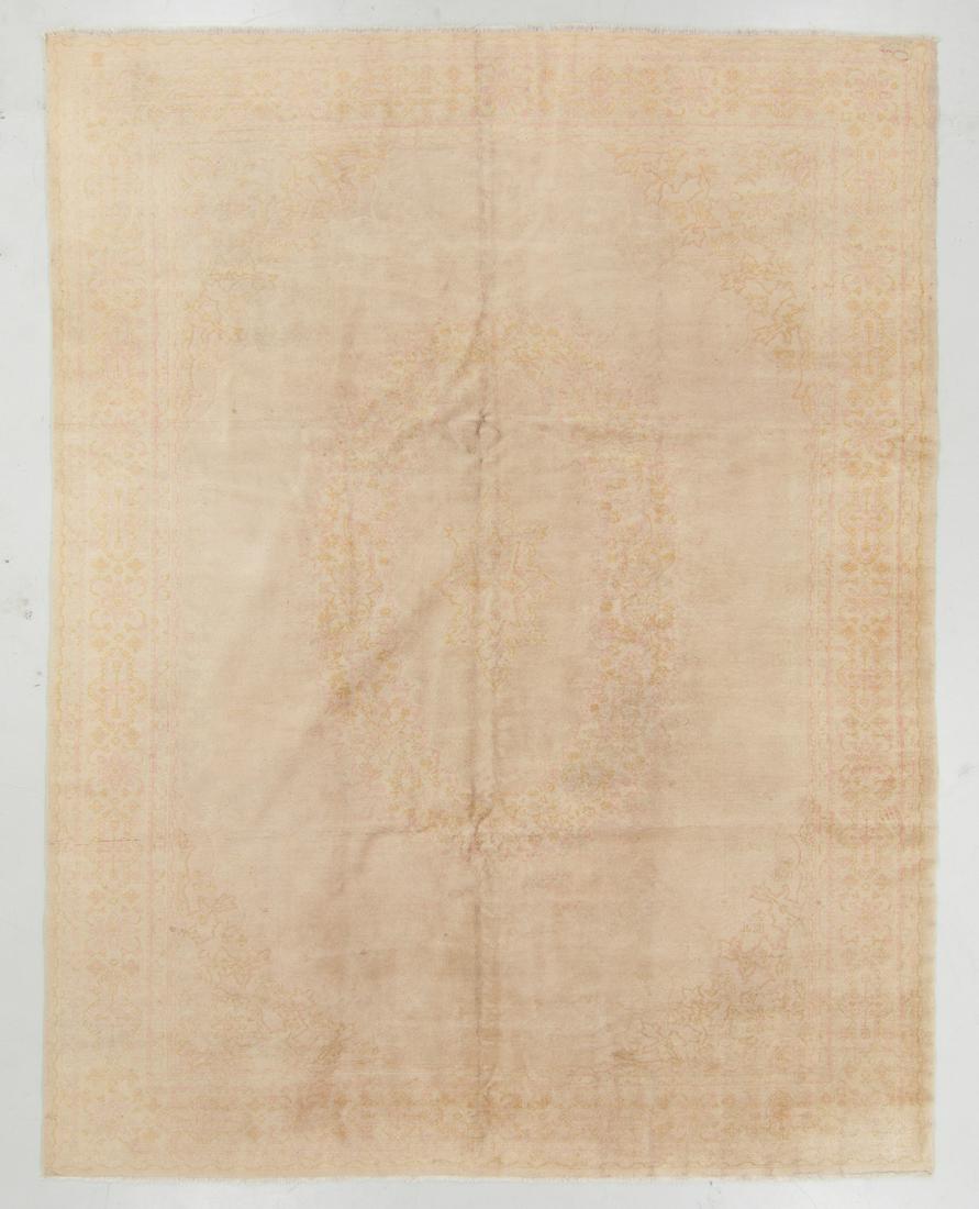 Antique Oushak Rug, Turkey: 9'6'' x 12'2'': Antique Oushak Rug, Turkey: 9'6'' x 12'2'' (290 x 371 cm). 62 lbs. Note on terms for estimating the age of an item: Antique (100+ years). Semi-Antique (50-100 years). Vintage (20-50 years). Modern (up