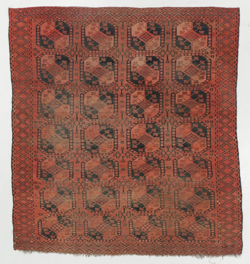 Antique Ersari Rug, Afghanistan: 8'0'' x 8'9'' (1 of 6)