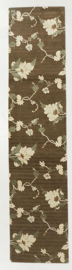 Modern Tibetan Wool & Silk Rug: 2'8'' x 12'2'' (1 of 6)