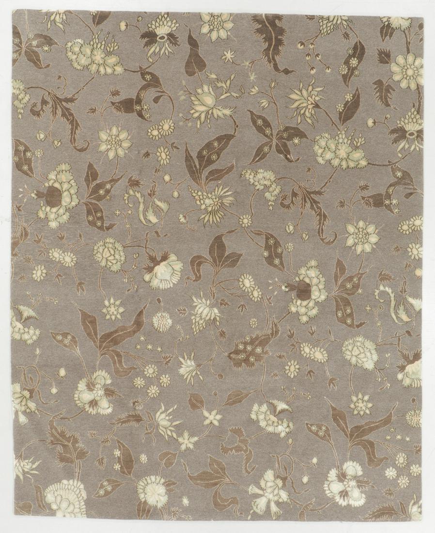 Modern Tibetan Wool Rug:8'0'' x 10'0": Modern Tibetan Wool Rug, Nepal, hand-knotted, hand-spun wool: 8'0'' x 10'0'' (244 x 305 cm). 61 lbs. Note on terms for estimating the age of an item: Antique (100+ years). Semi-Antique (50-100 years).