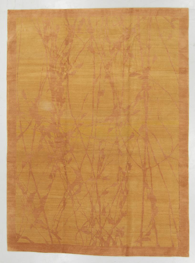 Modern Tibetan Wool Rug: 8'11'' x 11'11'': Modern Tibetan Wool Rug, Nepal, hand-knotted, hand-spun wool: 8'11'' x 11'11'' (272 x 363 cm). 72 lbs. Note on terms for estimating the age of an item: Antique (100+ years). Semi-Antique (50-100 years