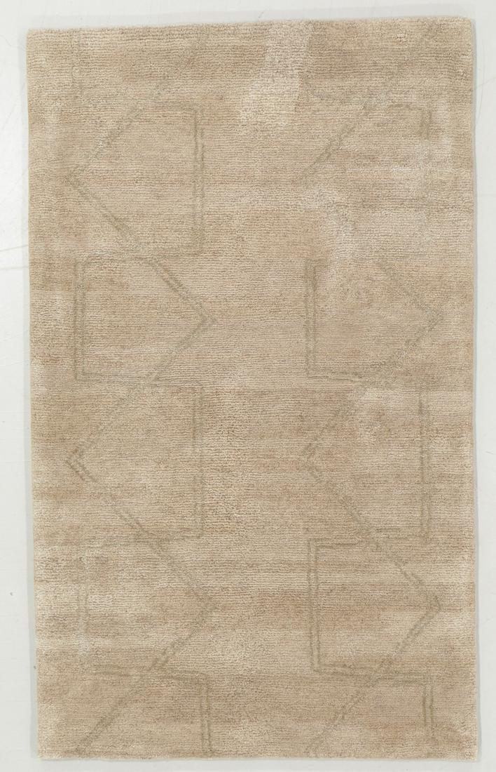 Modern Tibetan Wool & Silk Rug: 3'1'' x 5'1'' (1 of 6)