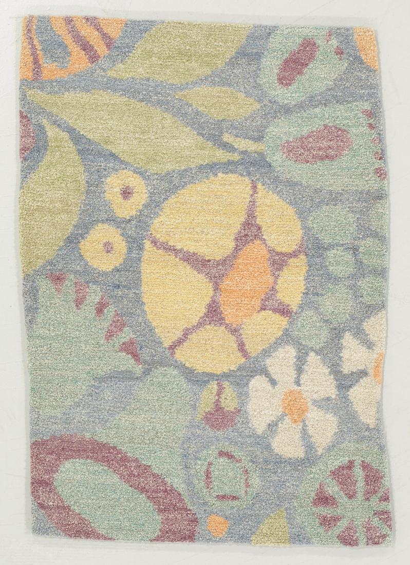 Modern Tibetan Wool Rug: 2'0'' x 3'0'': Modern Tibetan Wool Rug, Nepal, hand-knotted, hand-spun wool: 2'0'' x 3'0'' (61 x 91 cm). 5 lbs. Note on terms for estimating the age of an item: Antique (100+ years). Semi-Antique (50-100 years). Vin
