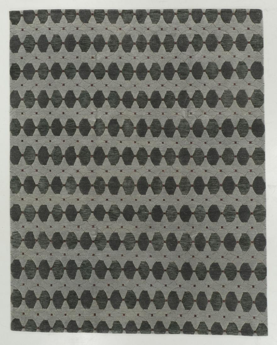 Modern Tibetan Wool Rug: 8'1'' x 10'3'': Modern Tibetan Wool Rug, Nepal, hand-knotted, hand-spun wool: 8'1'' x 10'3'' (246 x 312 cm). 70 lbs. Note on terms for estimating the age of an item: Antique (100+ years). Semi-Antique (50-100 years).