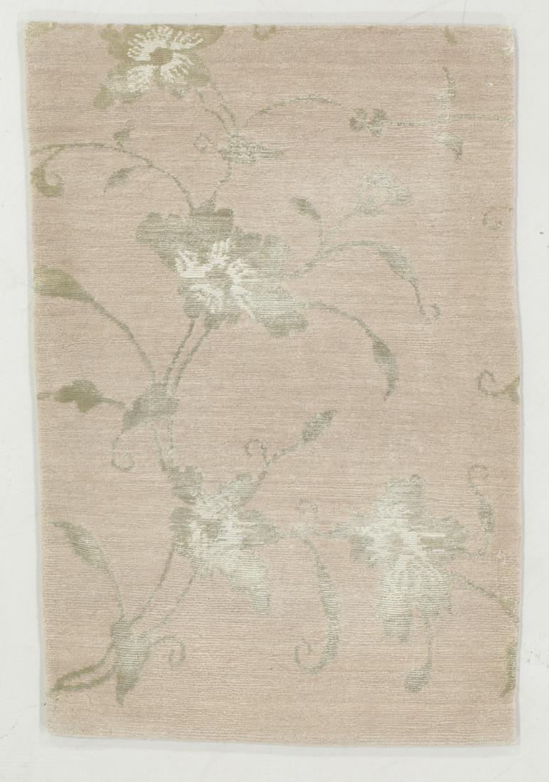 Modern Tibetan Wool Rug: 2'1'' x 3'0'': Modern Tibetan Wool Rug, Nepal, hand-knotted, hand-spun wool: 2'1'' x 3'0'' (64 x 91 cm). 5 lbs. Note on terms for estimating the age of an item: Antique (100+ years). Semi-Antique (50-100 years). Vin