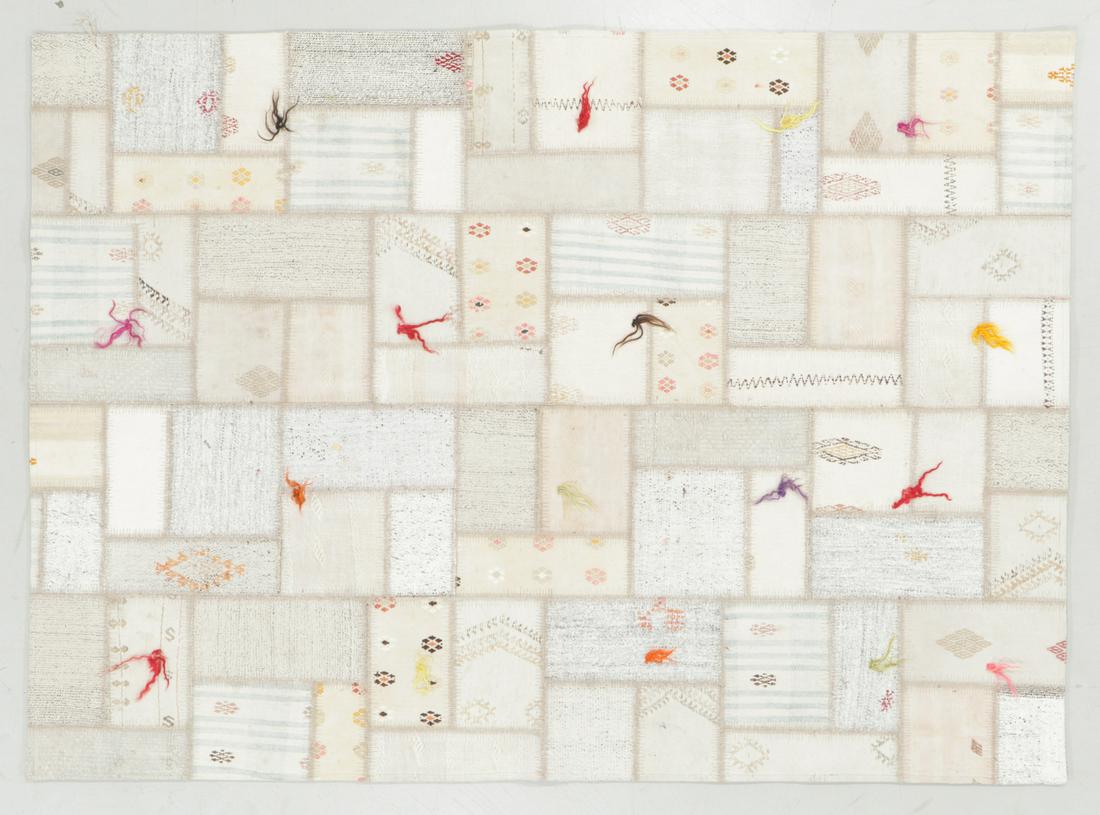 Turkish Kilim Patchwork Rug: 5'5'' x 7'7'' (1 of 5)