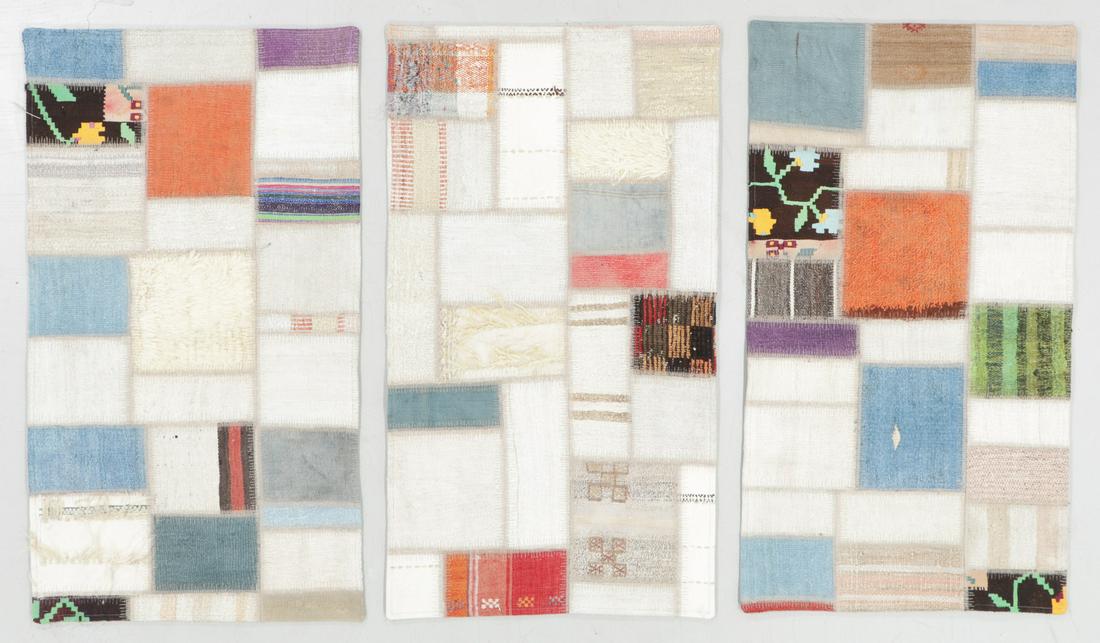 3 Turkish Kilim Patchwork Rugs: 2'6" x 4'6" Each (1 of 5)