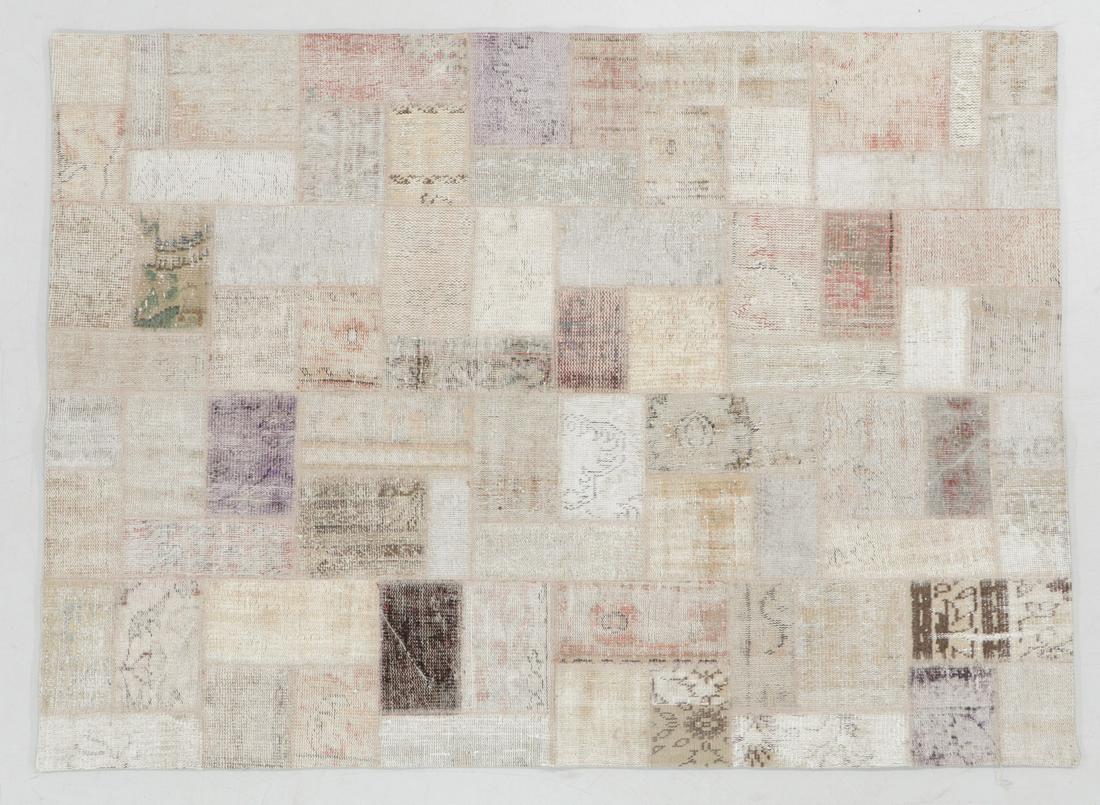 Turkish Patchwork Rug: 6'6'' x 7'7'' (1 of 5)