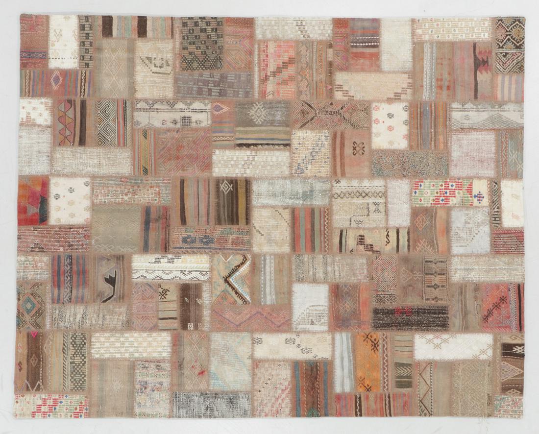 Turkish Kilim Patchwork Rug: 6'6'' x 8'3'' (1 of 5)
