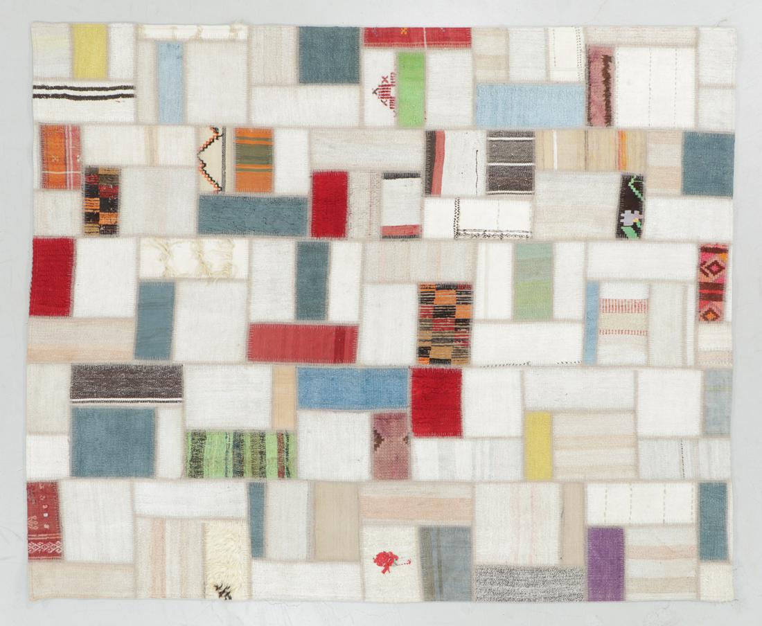 Turkish Kilim Patchwork Rug: 6'6'' x 8'2'' (1 of 5)