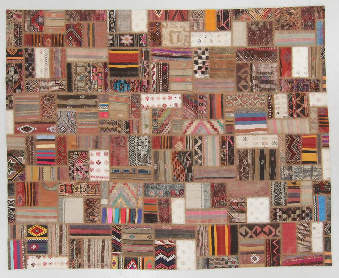 Turkish Kilim Patchwork Rug: 8'0'' x 10'0'' (1 of 5)