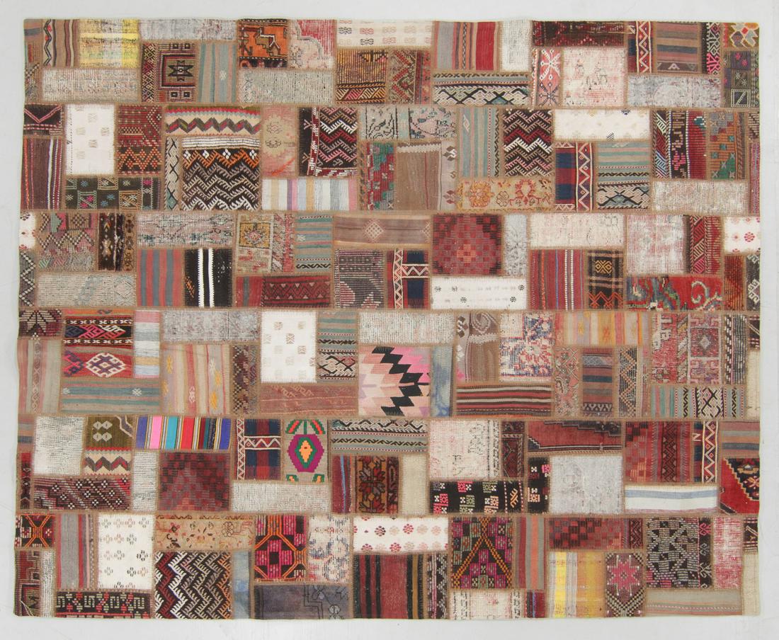 Turkish Kilim Patchwork Rug: 8'0'' x 10'0'' (1 of 5)
