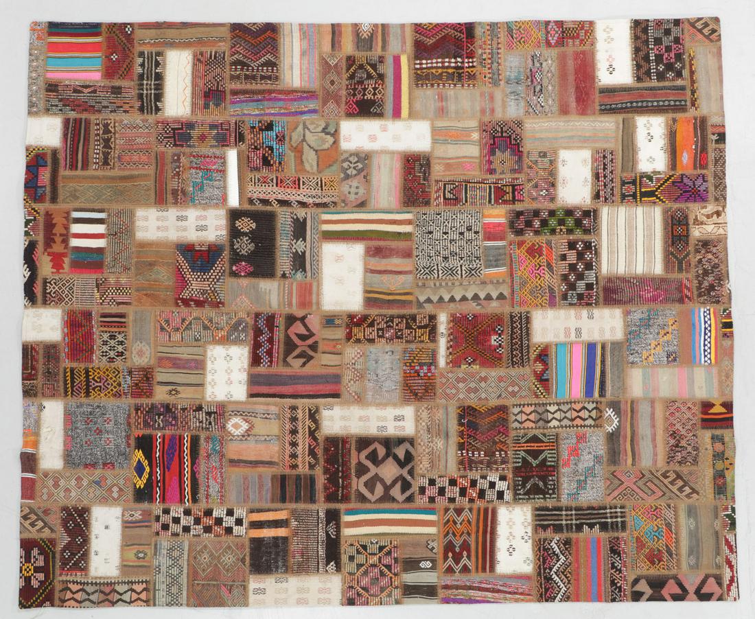 Turkish Kilim Patchwork Rug: 8'0'' x 10'0'' (1 of 5)