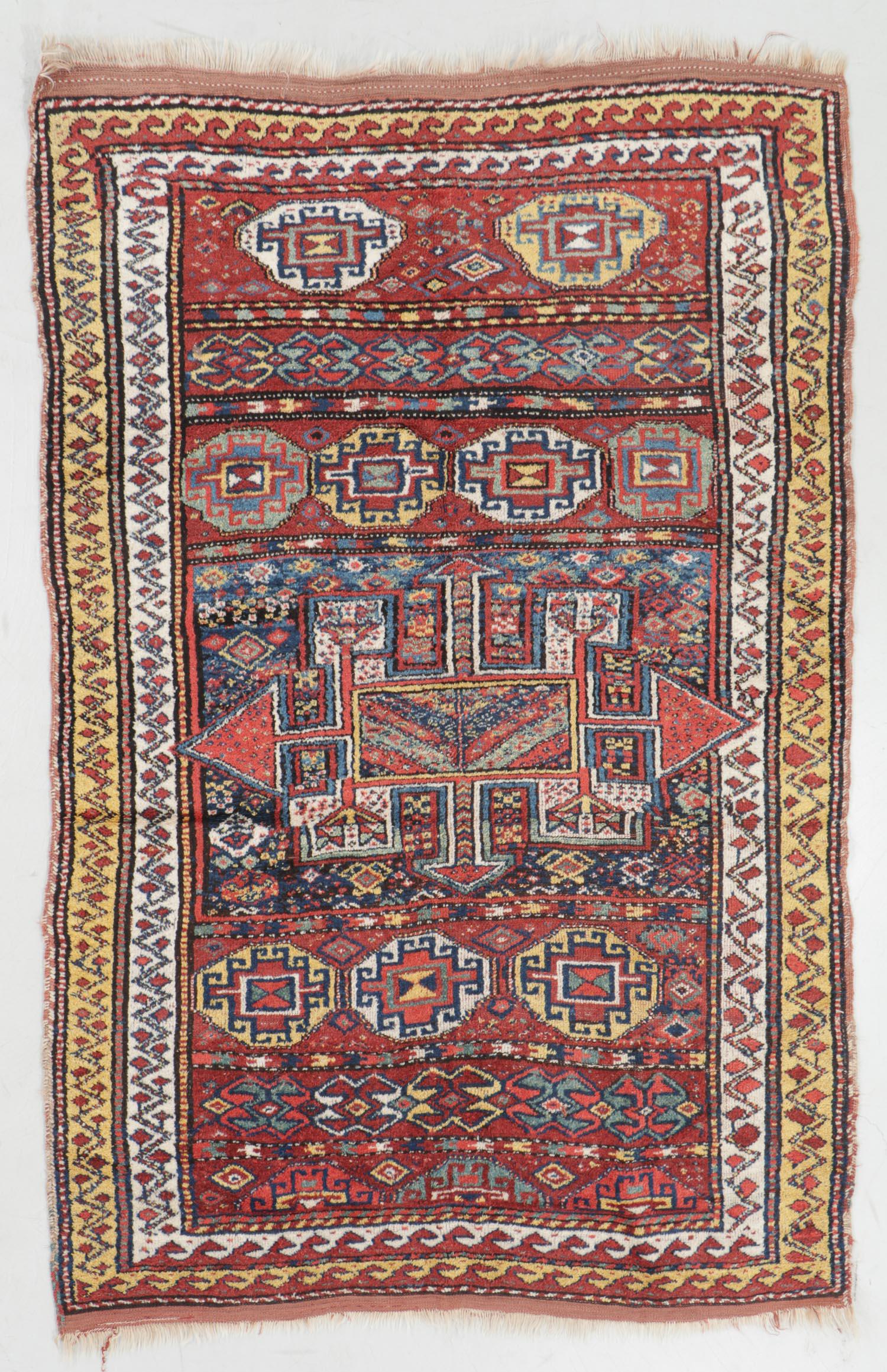 Antique Kordi Rug, Persia: 5'2'' x 8'2'' (1 of 6)