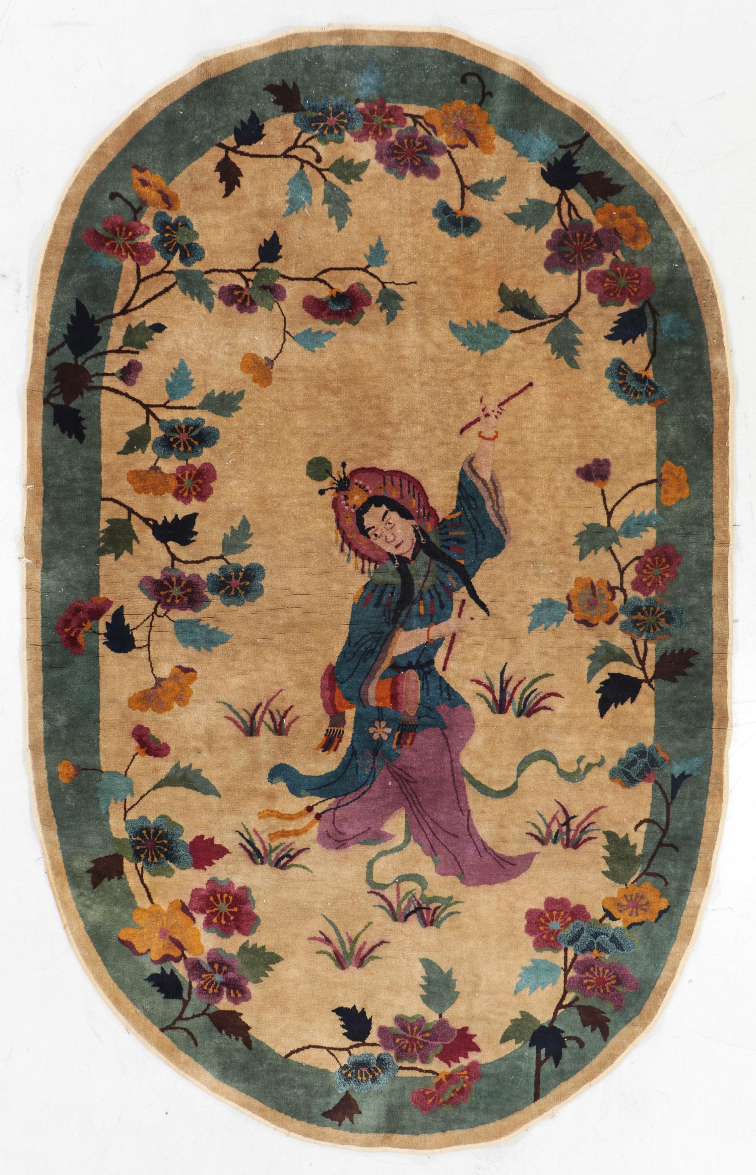 Art Deco Rug, Early 20th C, China: 5'0'' x 7'9'' (1 of 7)