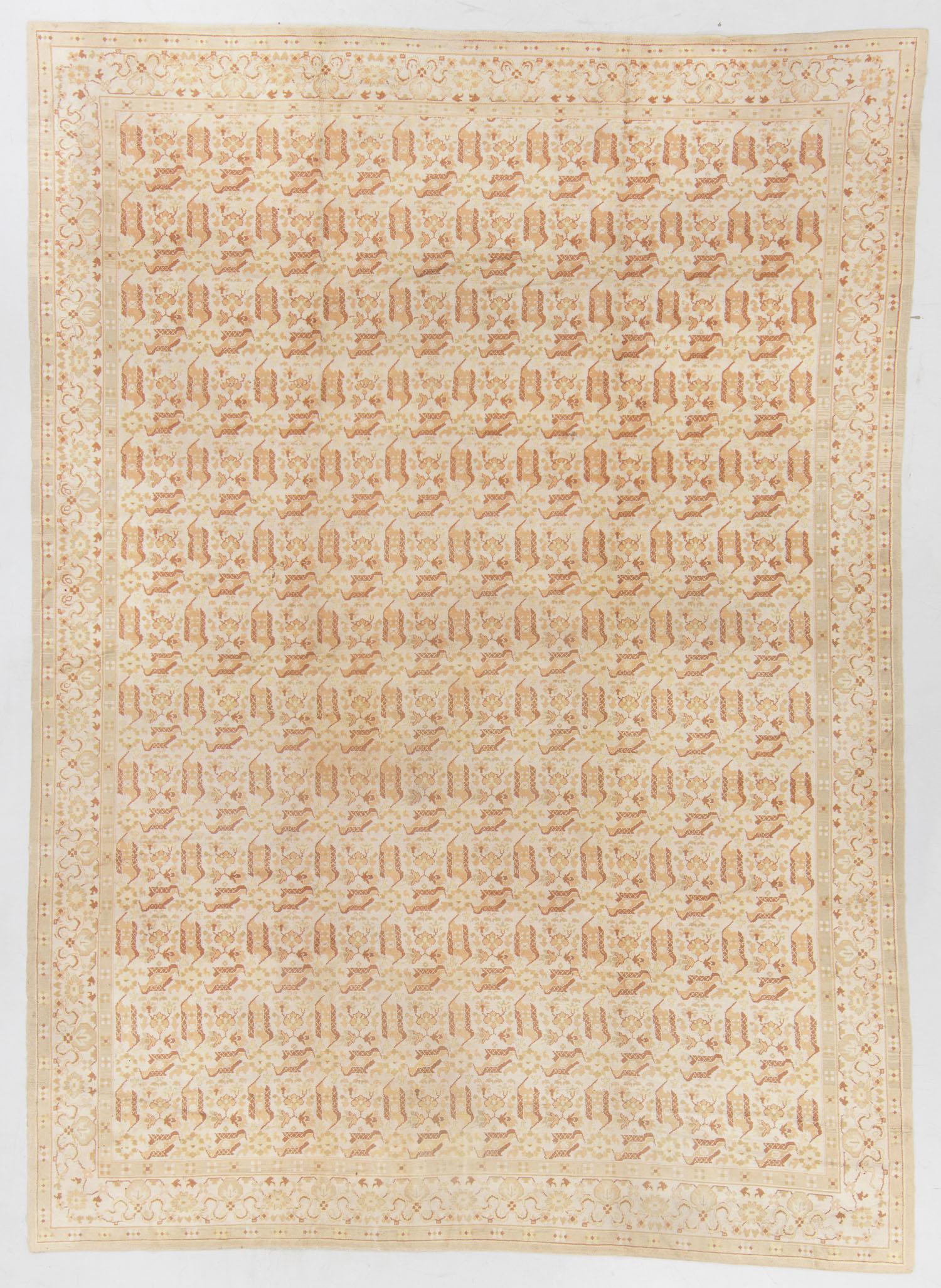 Palace Size Chintamani Rug, Spain: 13'9'' x 18'11'': Semi-Antique Chintamani Rug, Spain: 13'9'' x 18'11'' (419 x 577 cm). 116 lbs. Altered size.