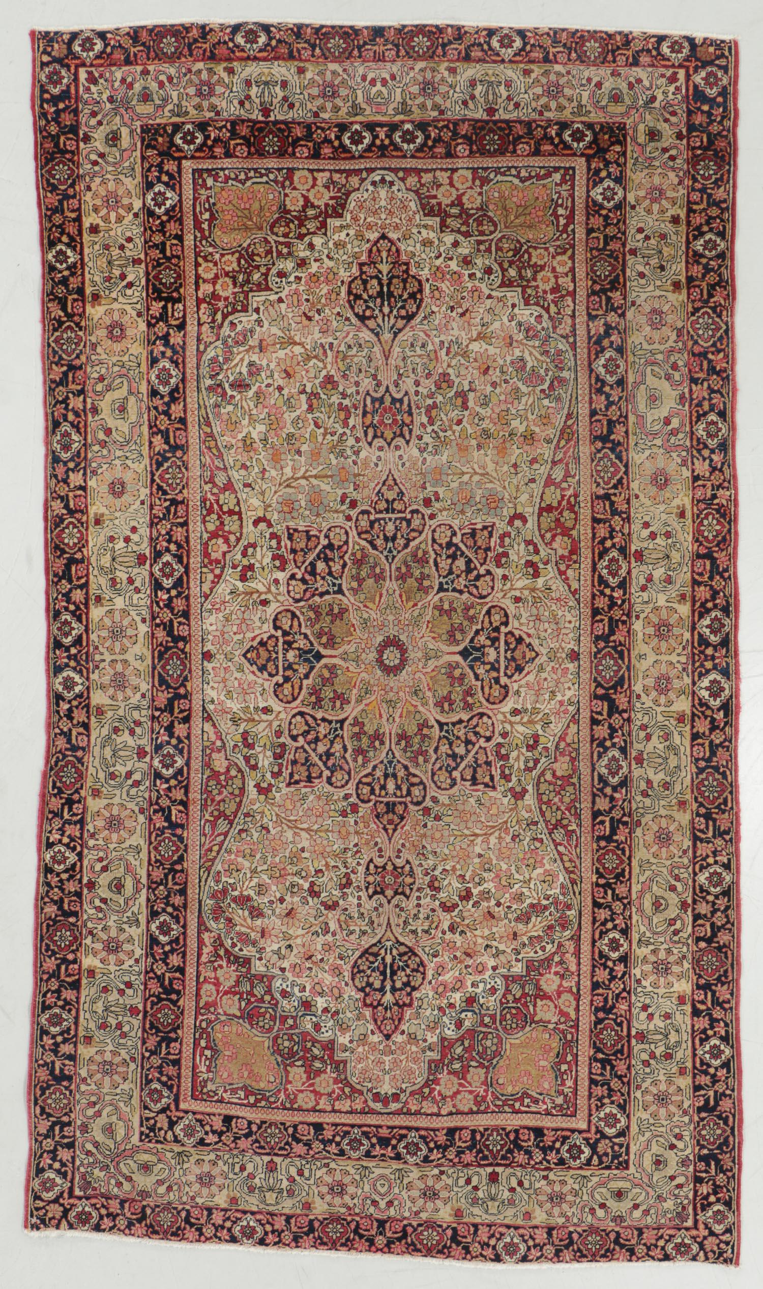 Antique Lavar Kerman Rug, Persia: 4'3'' x 7'5'' (1 of 5)