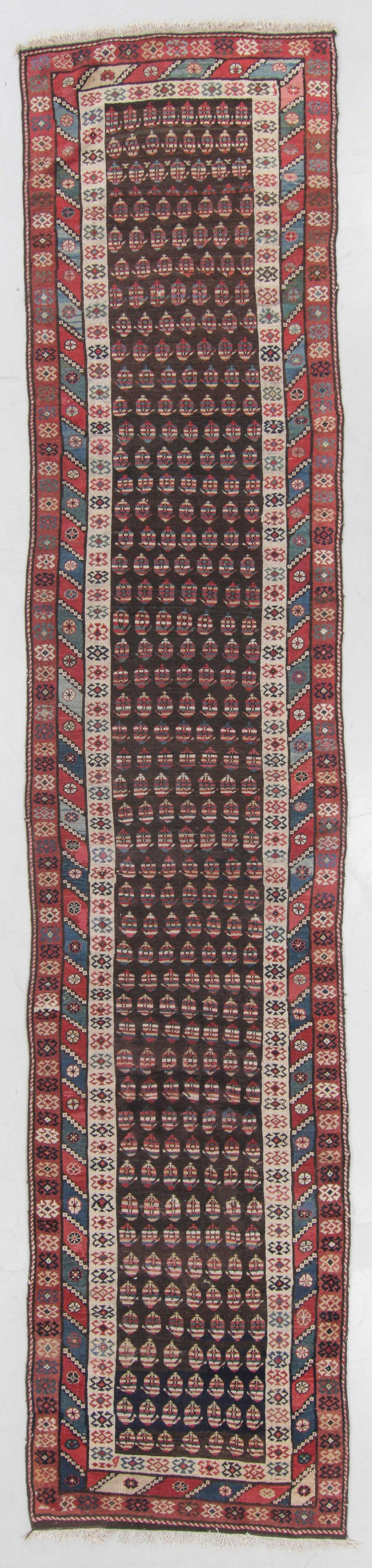 Antique Trans-Caucasus Long Rug: 3'8'' x 16'11' (1 of 6)