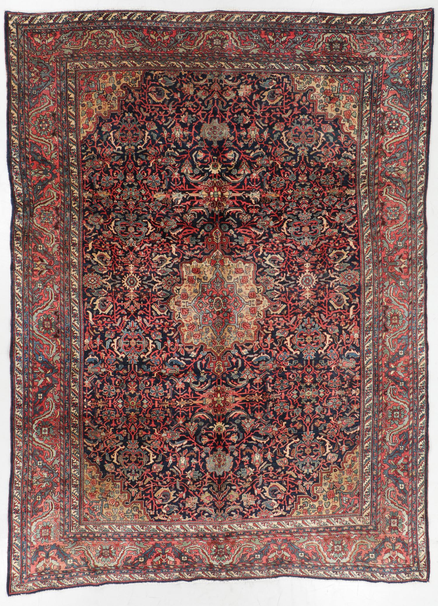Antique Bidjar Rug, Persia: 8'8'' x 11'7'' (1 of 6)