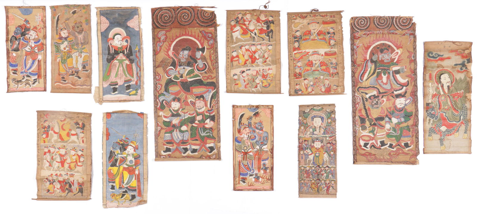 Collection of 12 Taoist Paintings, Laos (1 of 8)