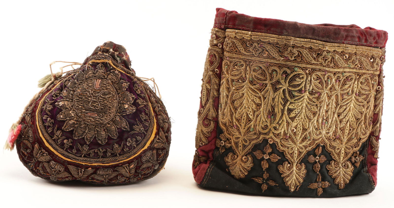 2 Antique Velvet Bags (1 of 3)