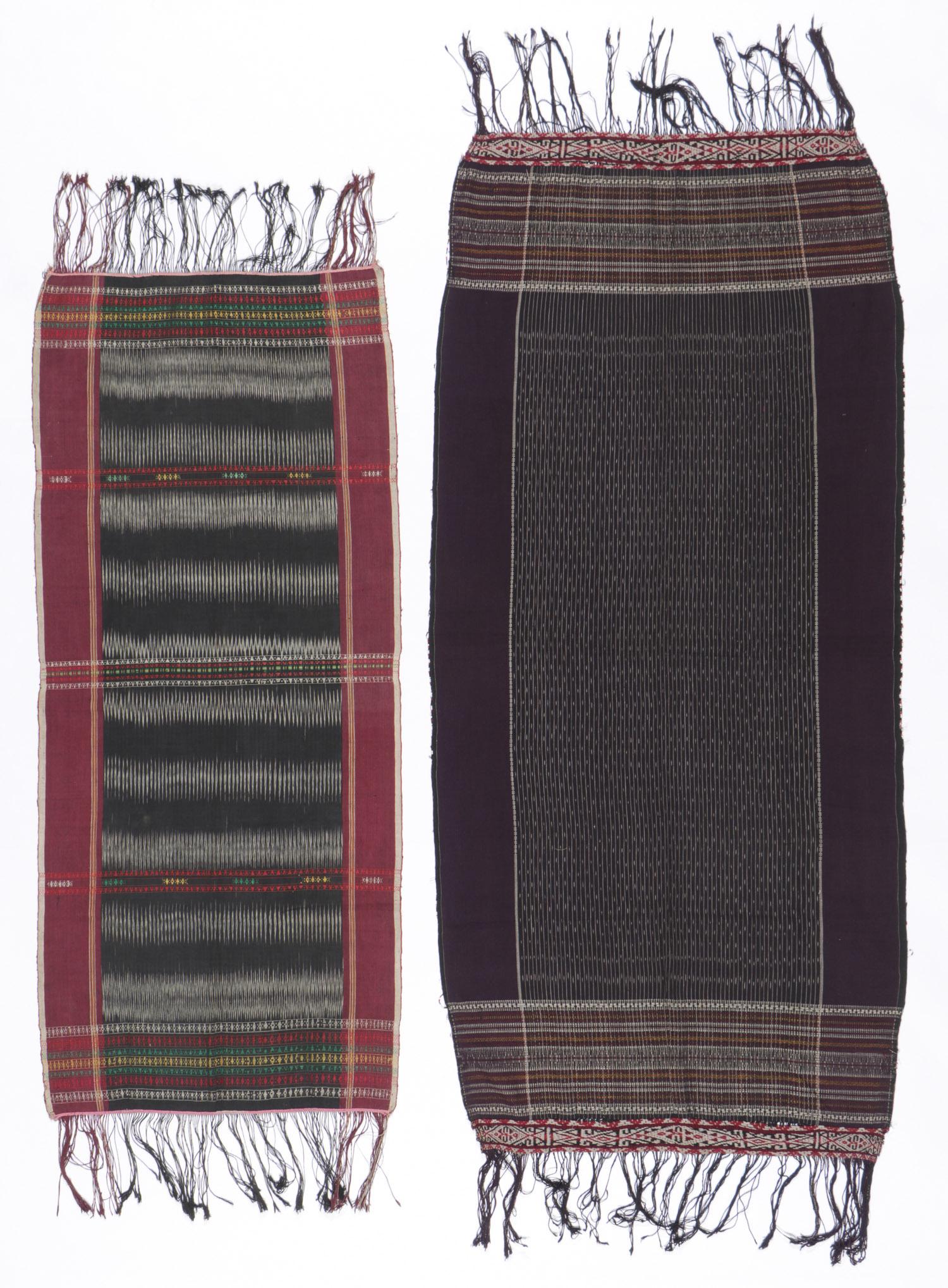 2 Old Batak Shoulder Cloths,  Ikat, Sumatra (1 of 4)
