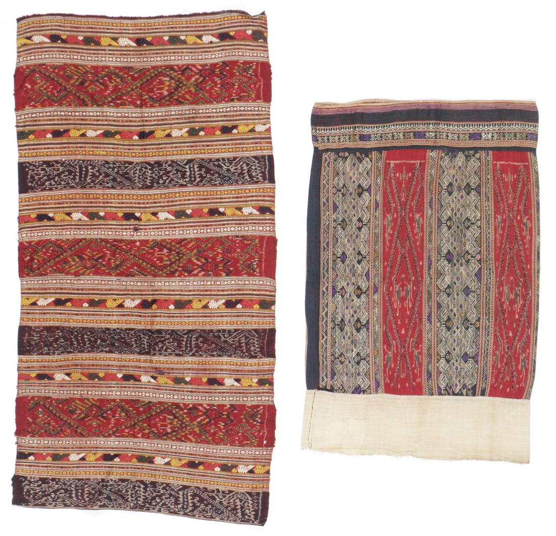 2 Lao Ceremonial Skirts with Ikat (1 of 4)