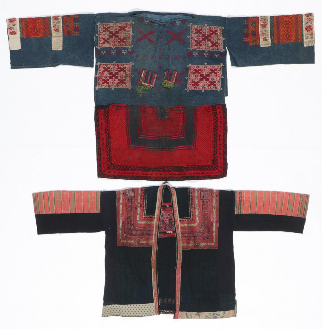 2 Old Silk Embroidered Jackets, Miao and Yao People (1 of 7)