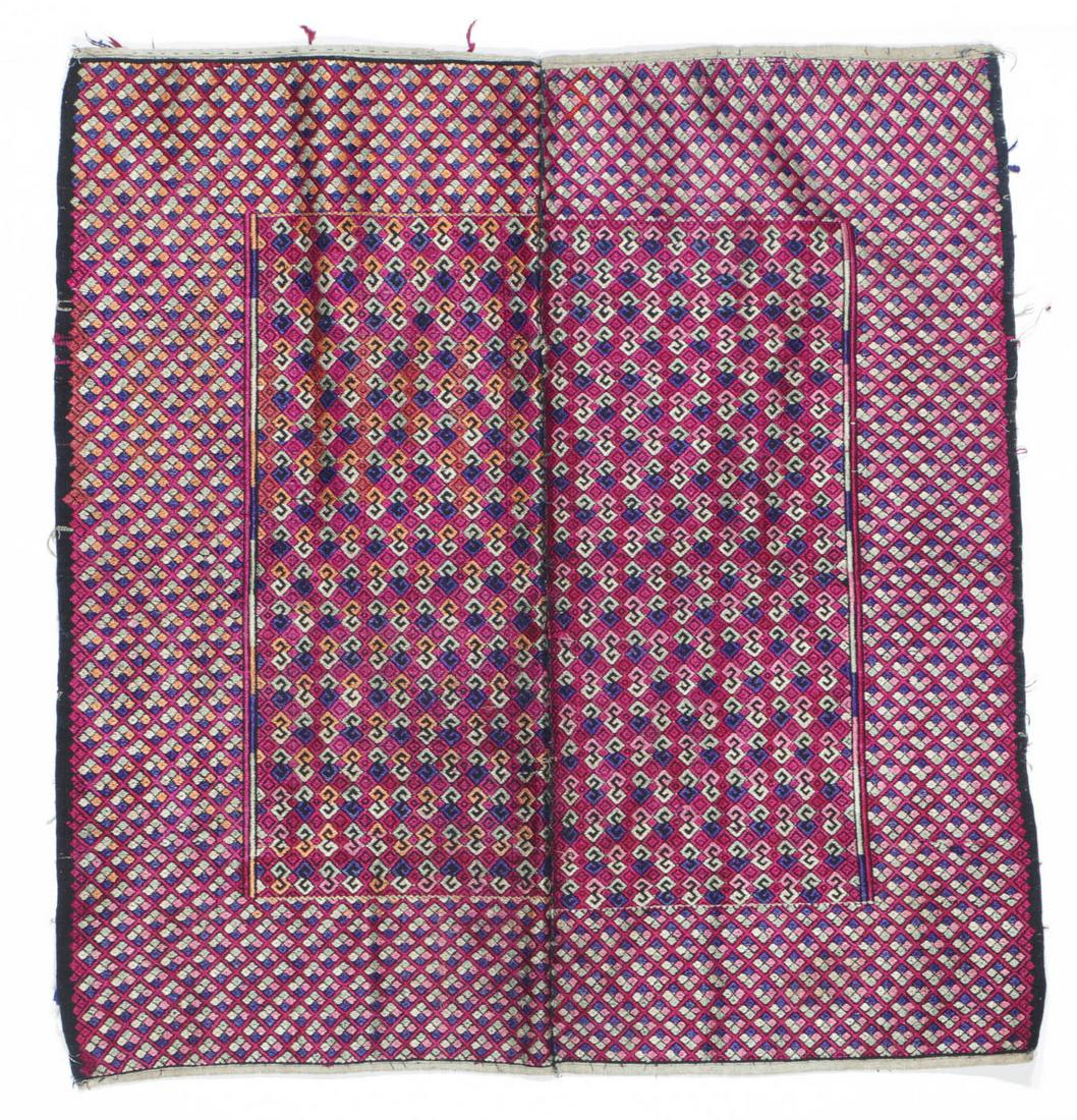 Silk Brocade Wedding Blanket (1 of 4)