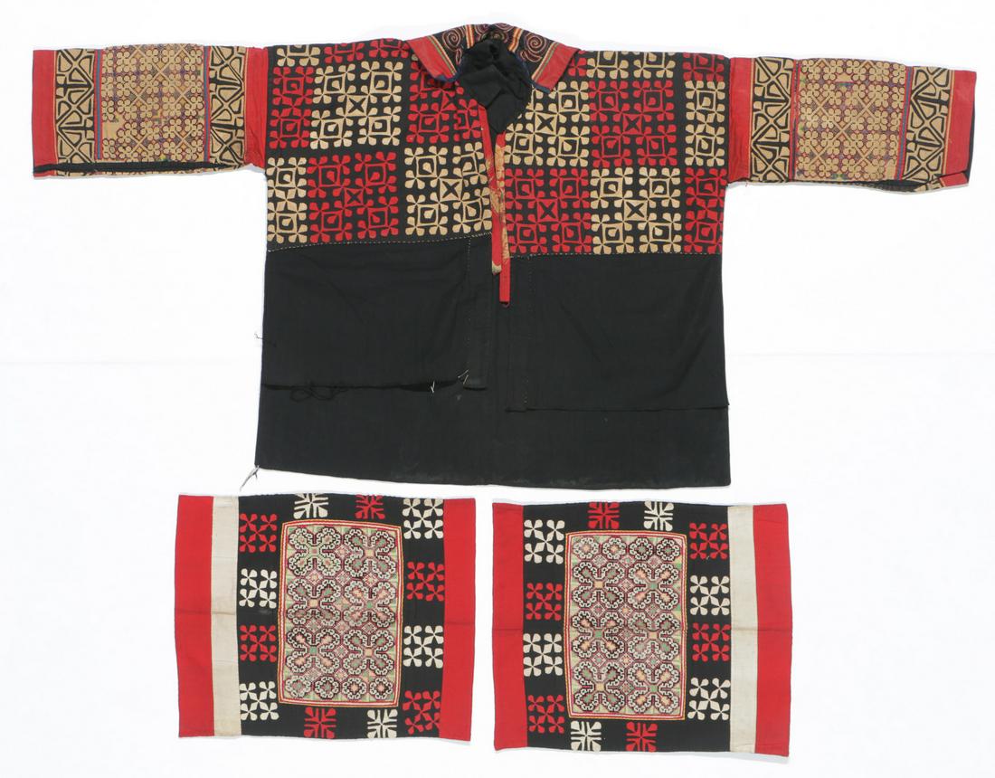 3 Old Chinese Minority Textiles, Yi People (1 of 5)