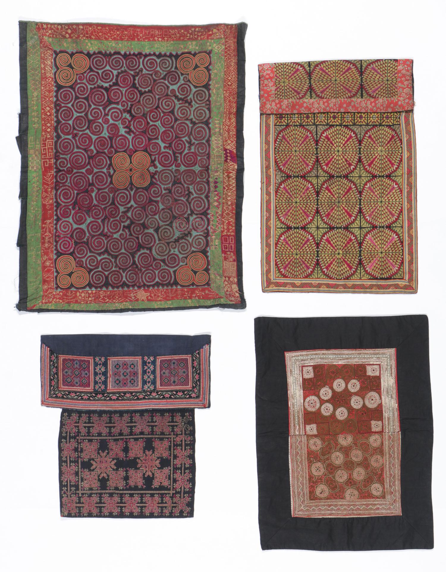 4 Baby Carrier Panels, Miao and Yao People, China (1 of 5)