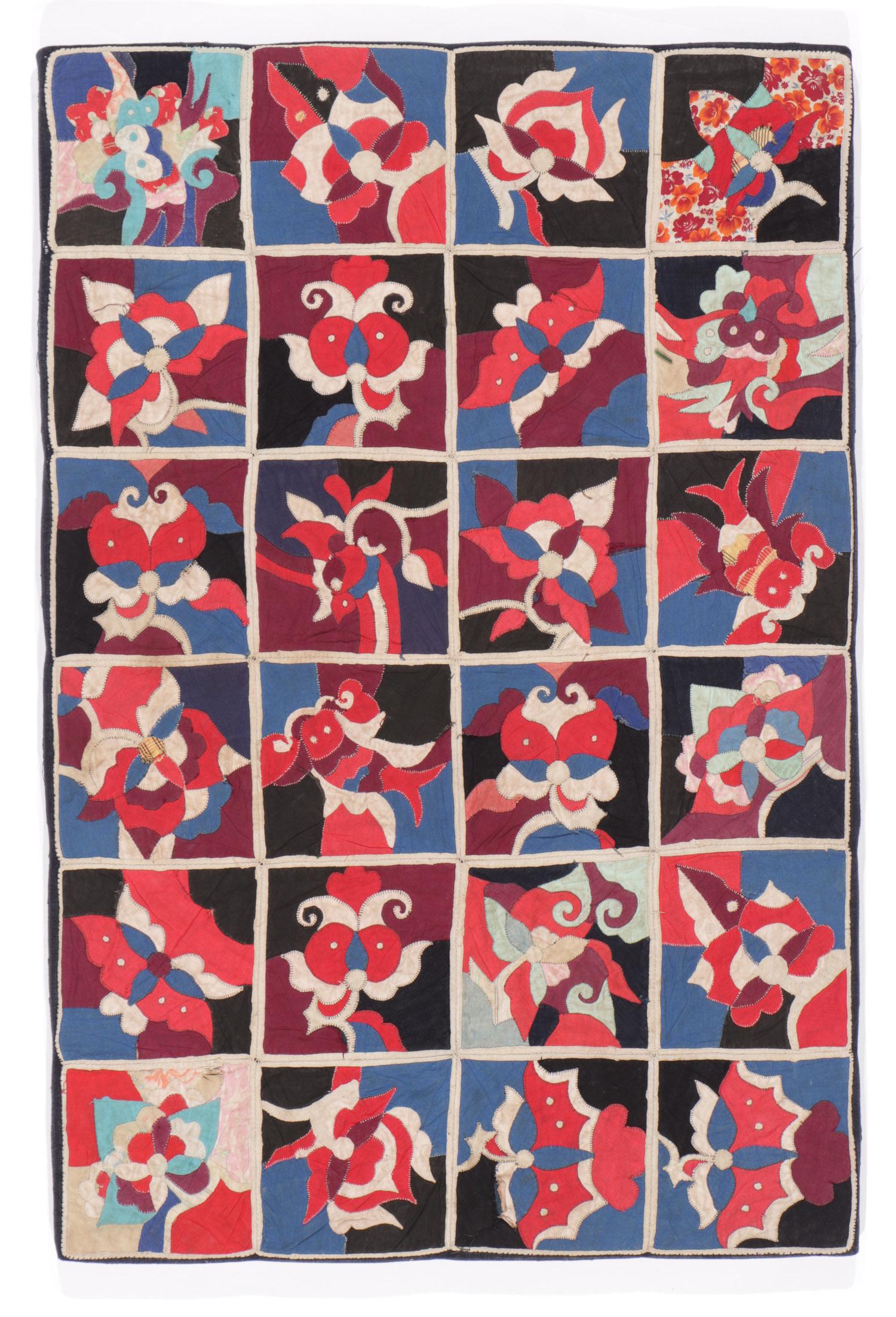 Mounted Coverlet, Miao People, China (1 of 3)