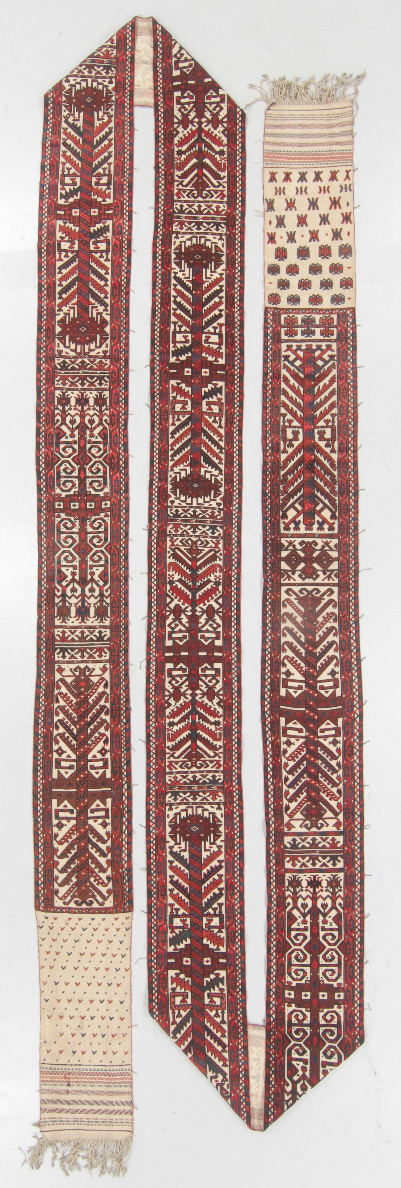 Fine Antique Yomud Tent Band, Turkmenistan: 1'5'' x (1 of 6)