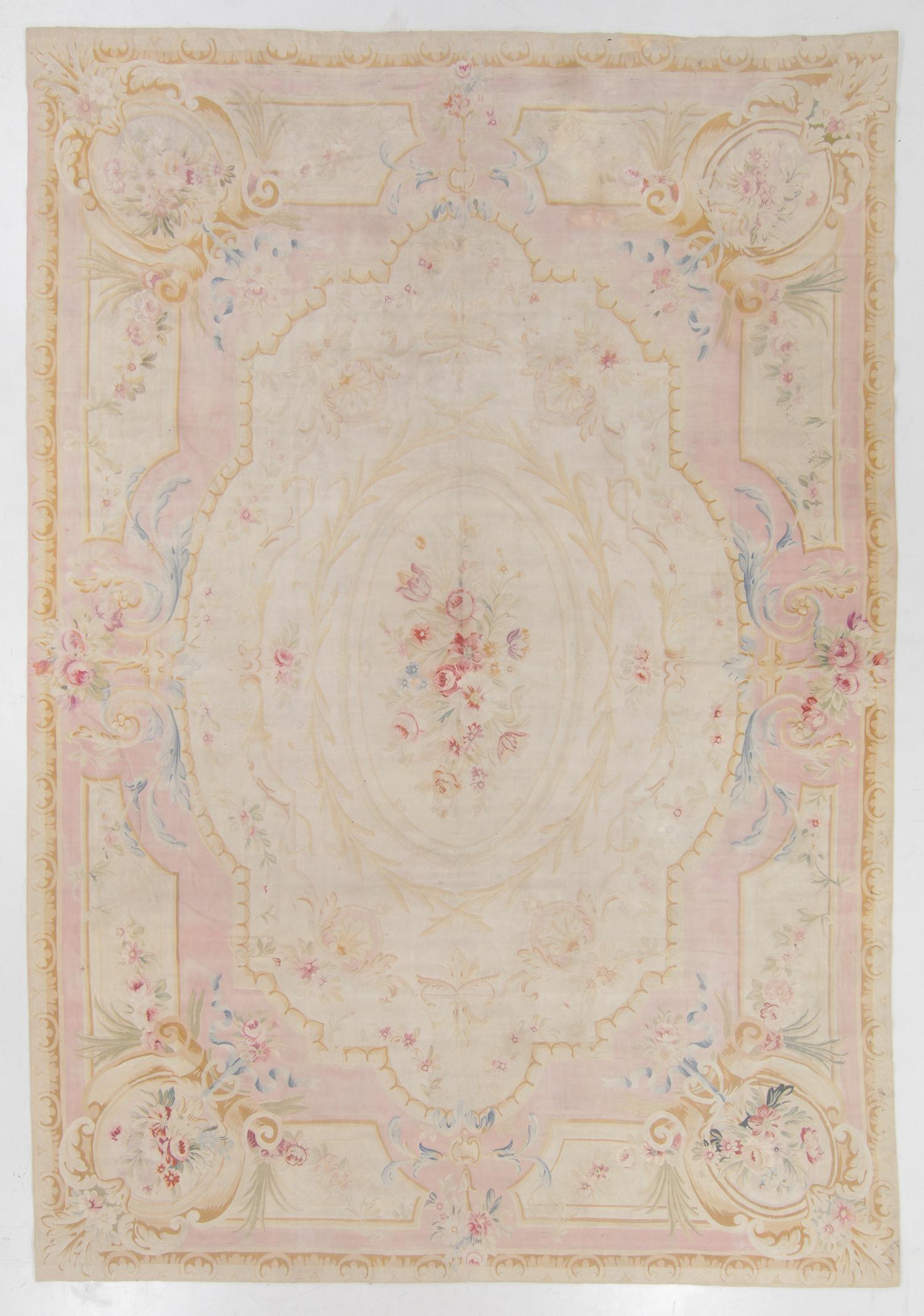 Antique Aubusson Tapestry Carpet, France: 10'7'' x (1 of 5)