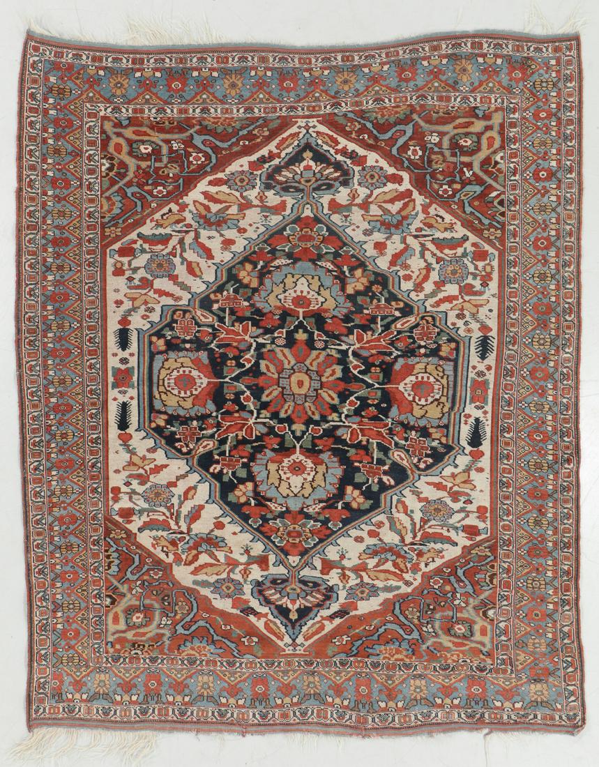 Antique Khamseh Rug, Persia: 5'2'' x 6'4'' (1 of 6)