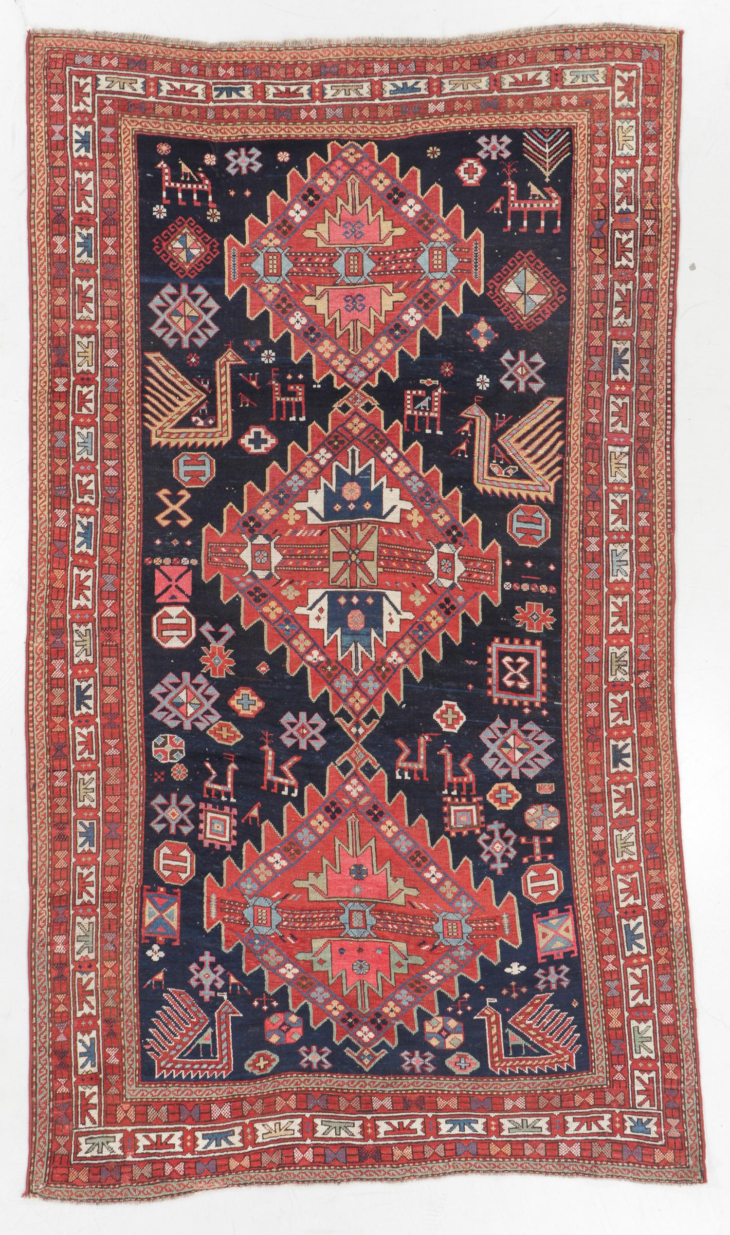 Antique Akstafa Kazak Rug, Caucasus: 5'7'' x 9'7'' (1 of 6)