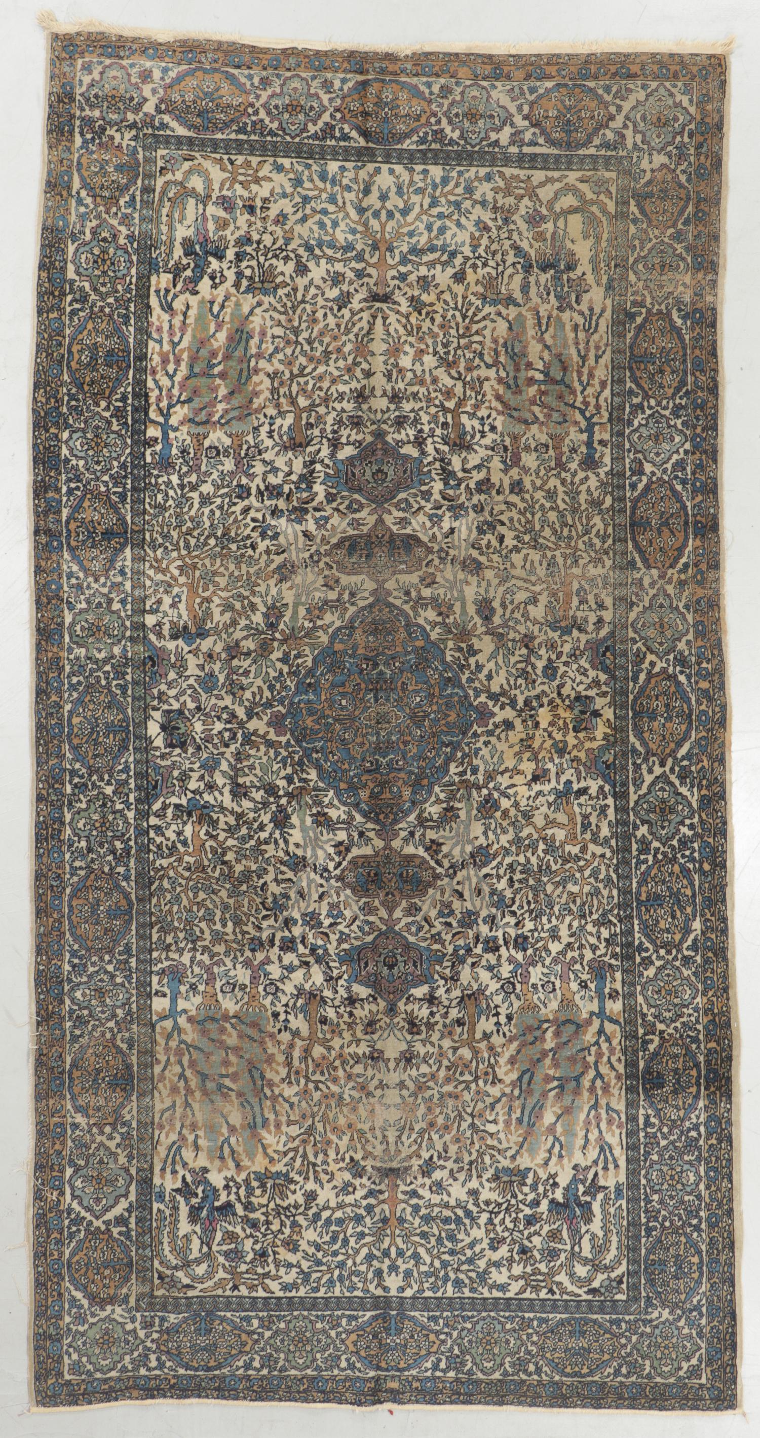 Antique Indo Tabriz Rug, India: 5'3'' x 10'6'' (1 of 6)