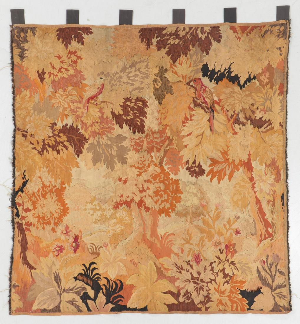 Antique Continental Wool Tapestry: 5'1'' x 5'4'' (1 of 6)