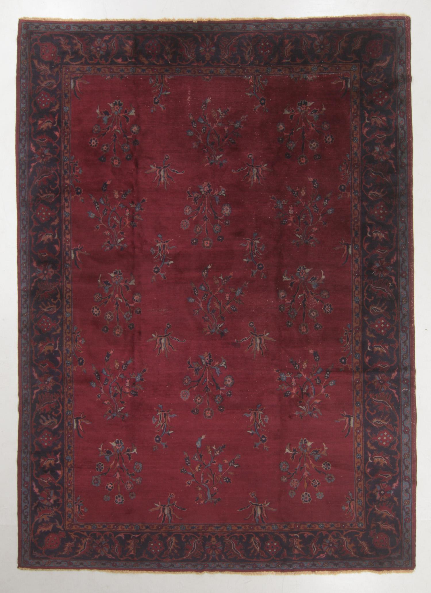 Antique Isparta Rug, Turkey: 10'3'' x 14'1'': Antique Isparta Rug, Turkey: 10'3'' x 14'1'' (312 x 429 cm). 86 lbs. Please note: No Reserve on this lot or any other lot in this auction. All acceptable bidding commences at the Online Start Price.