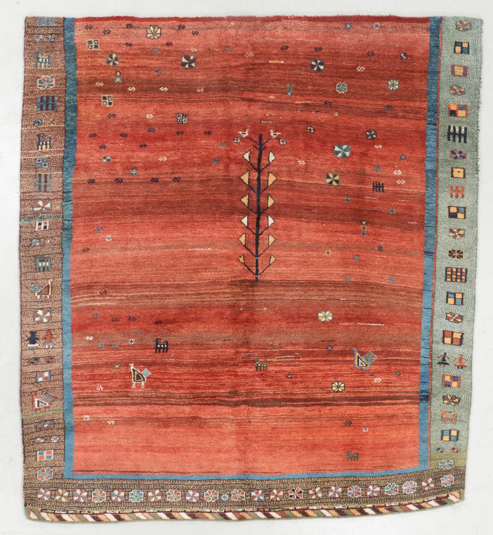 Vintage Gabbeh Rug, Persia: 7'10'' x 8'8'' (1 of 6)