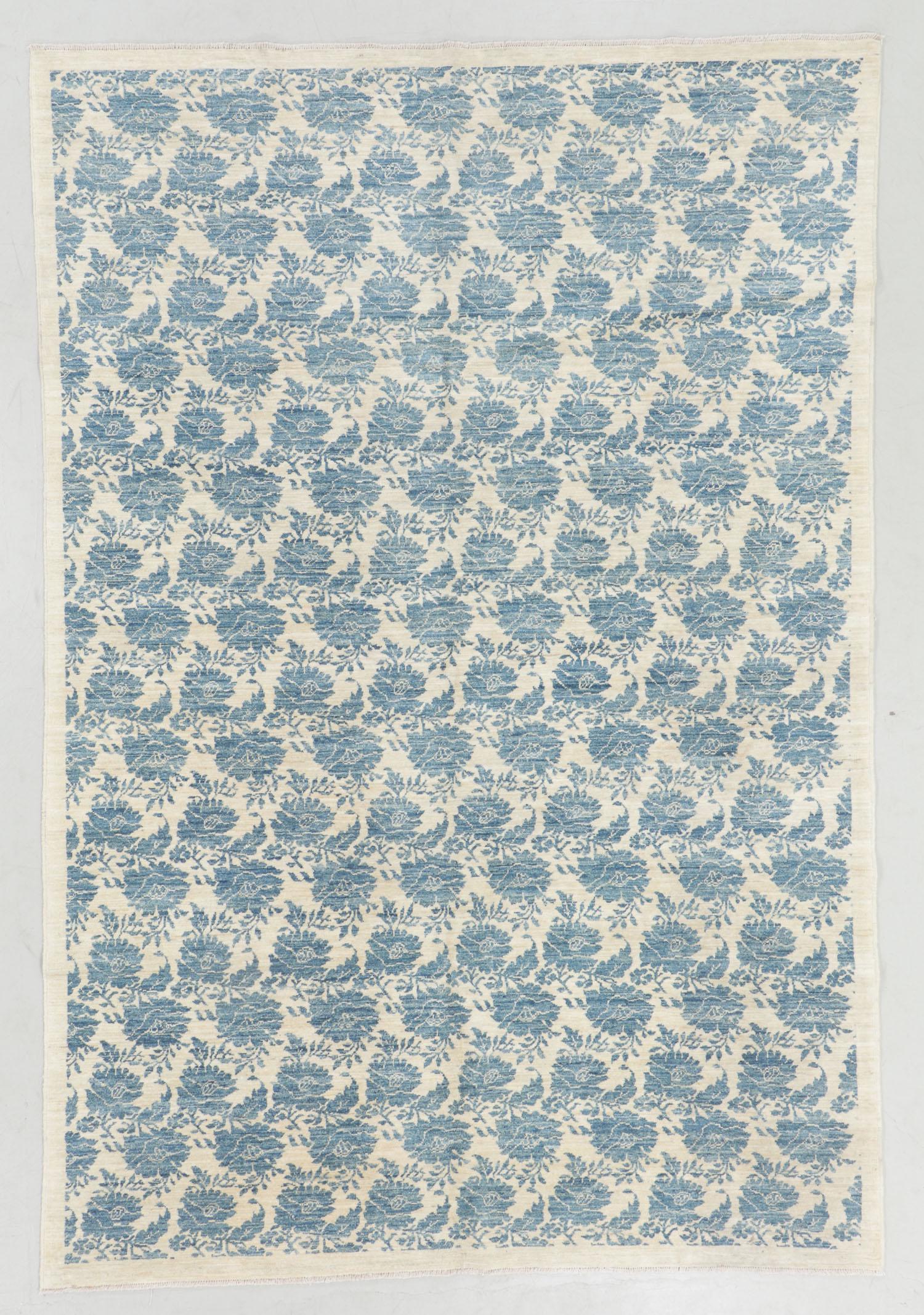 Modern Floral Bessarabian Style Rug, Afghanistan: 6'6'' (1 of 6)